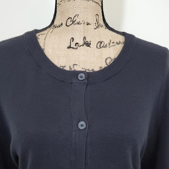 LANE BRYANT Button Front Cardigan Navy Blue 14/16 - Picture 9 of 13